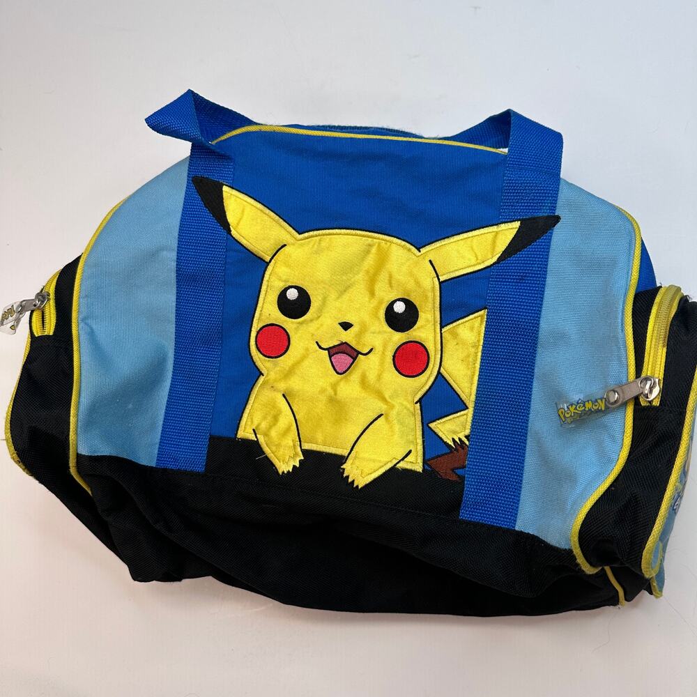 Vintage Pokemon Pikachu Duffle Gym Overnight Bag